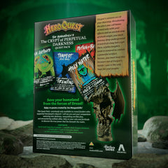 Hasbro HeroQuest crypt darkness dice provide tactile combat options for intense encounters.