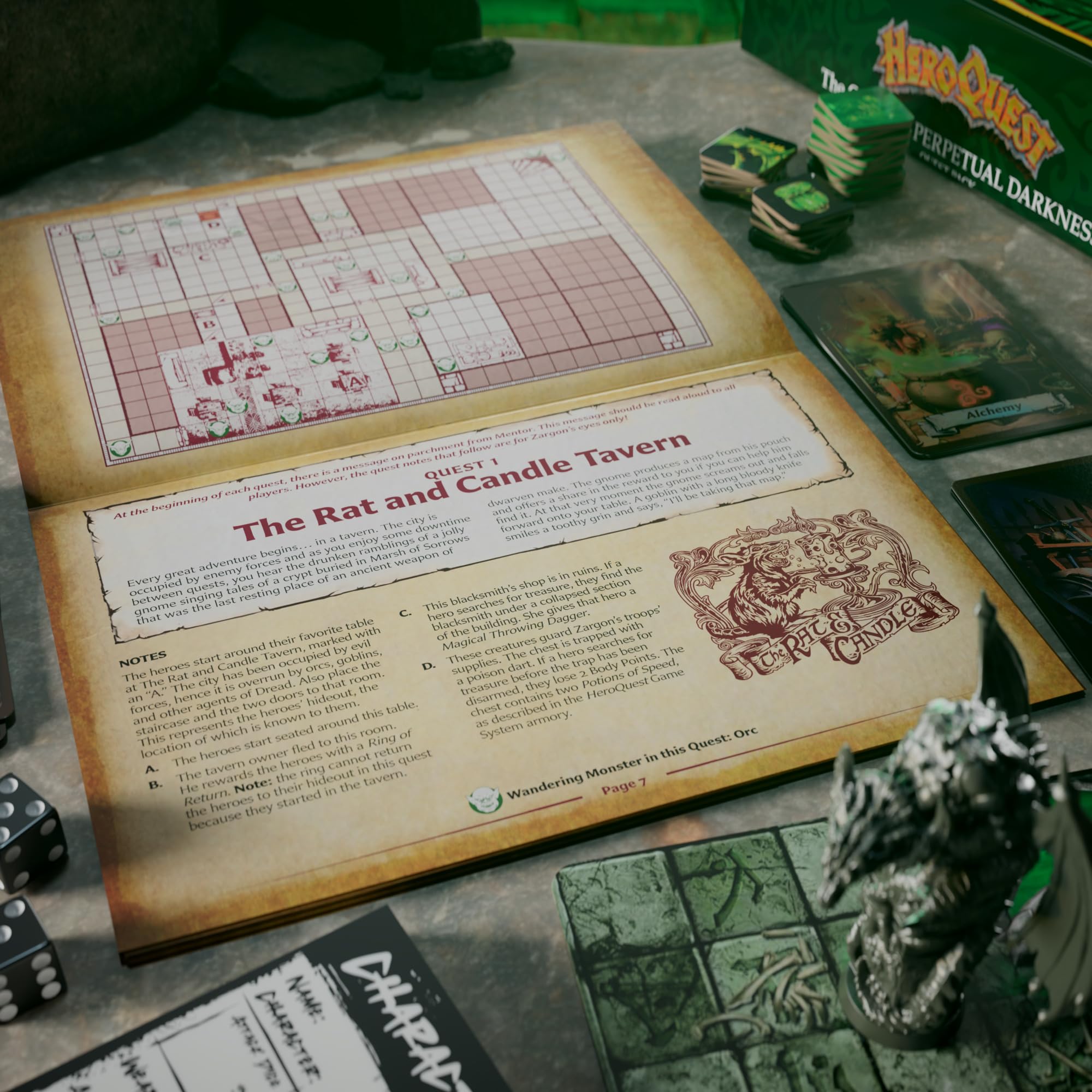 Hasbro HeroQuest crypt darkness quest book contains ten new Joe Manganiello adventures.