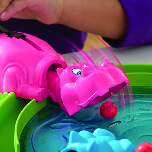 Hasbro Hungry Hungry Hippos preschool-friendly design suits young learners.