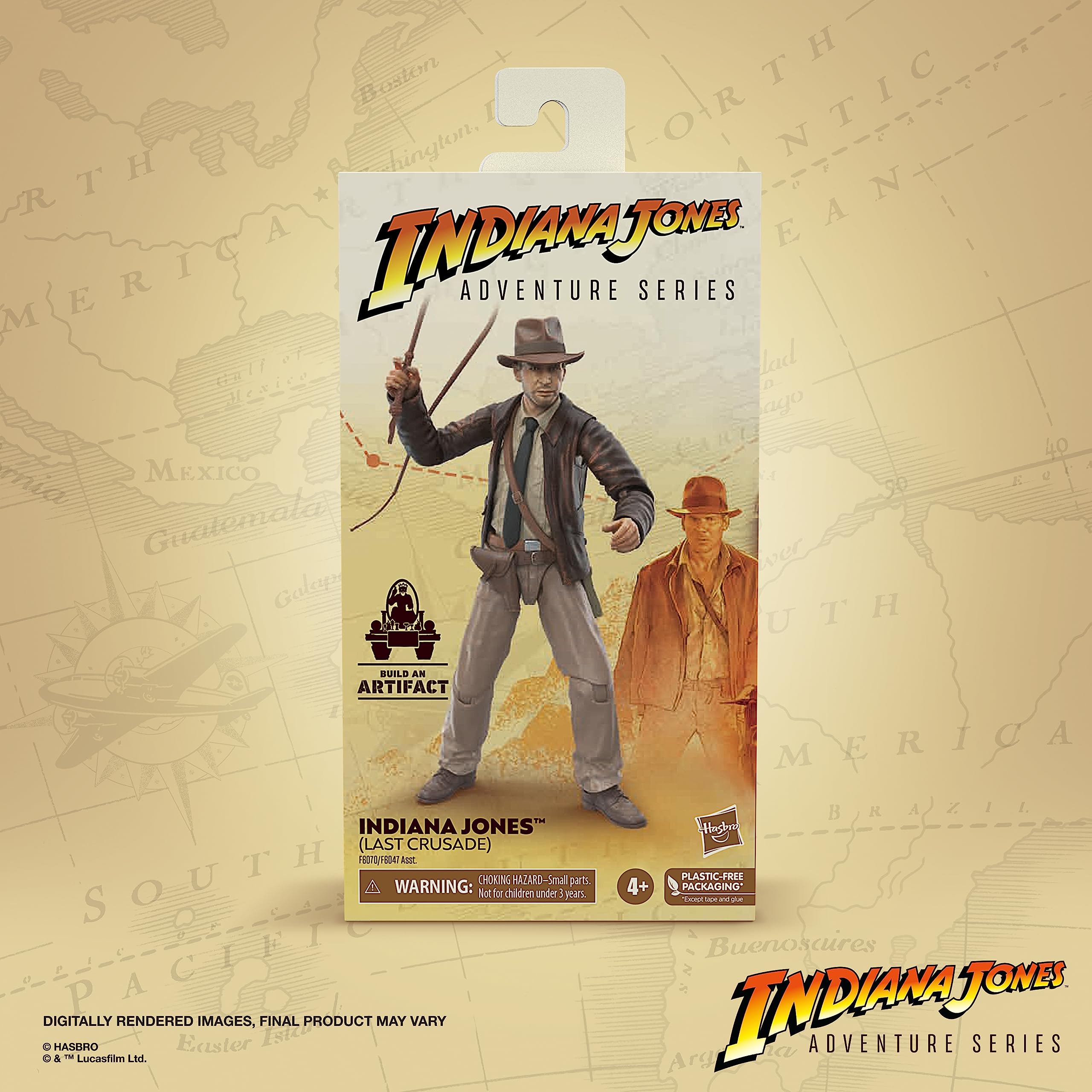 Hasbro Indiana Jones Last Crusade figure articulation shown for dynamic posing.