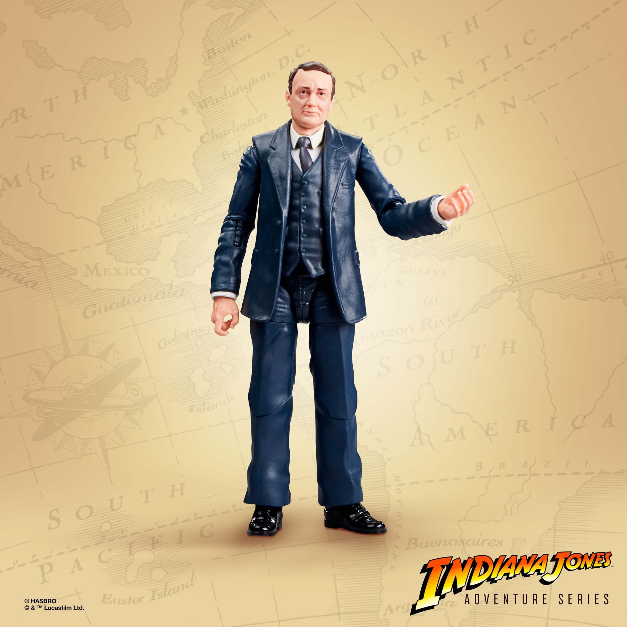 Hasbro Indiana Jones premium deco close-up highlights detailed craftsmanship.