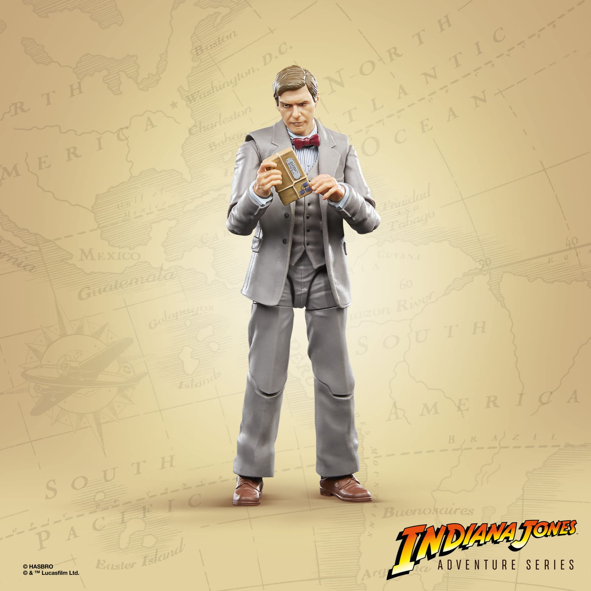 Hasbro Indiana Jones Professor figure shield accessory for action poses.