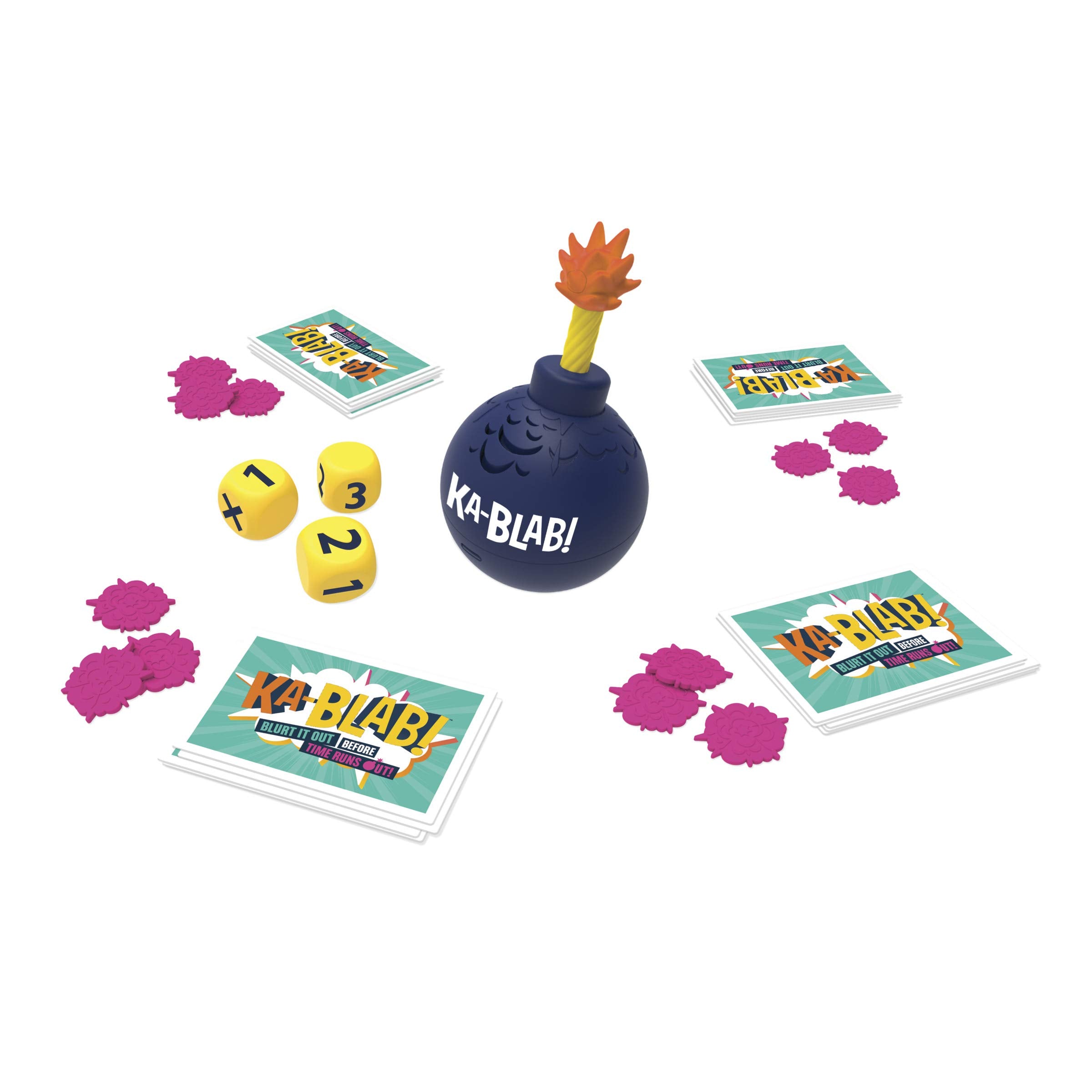 Hasbro Ka-Blab! game category cards spark lively prompts for group play.