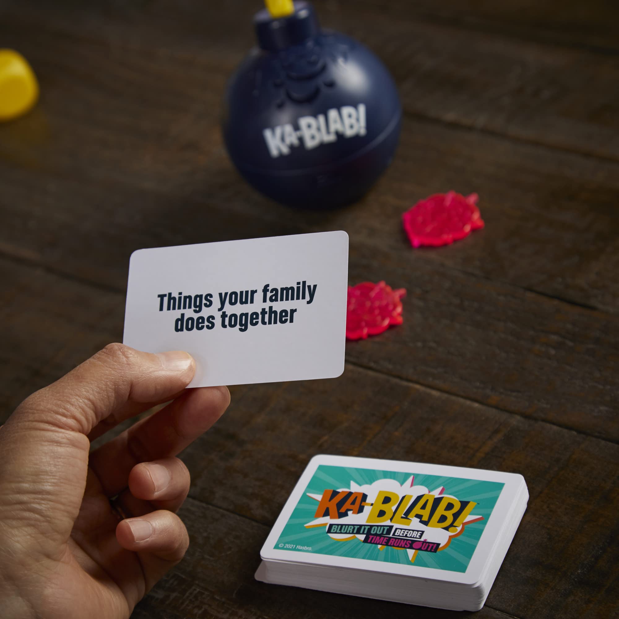 Hasbro Ka-Blab! group of 2-6 players enjoying rapid rounds.