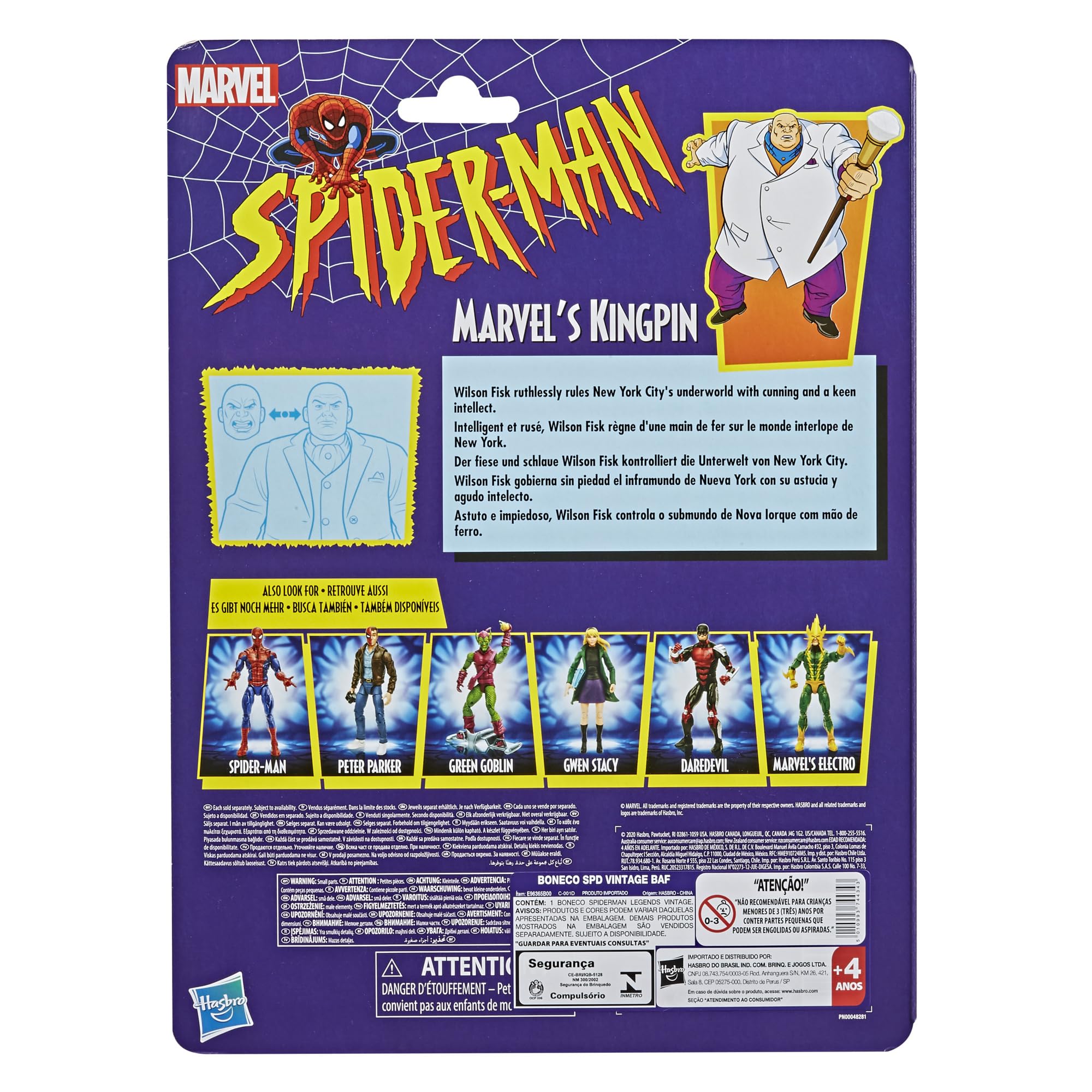 Hasbro Kingpin figure accessory close-up shows sculpted features for display