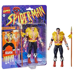 Hasbro Kraven Spider-Man 15cm figure front view for display and collection.