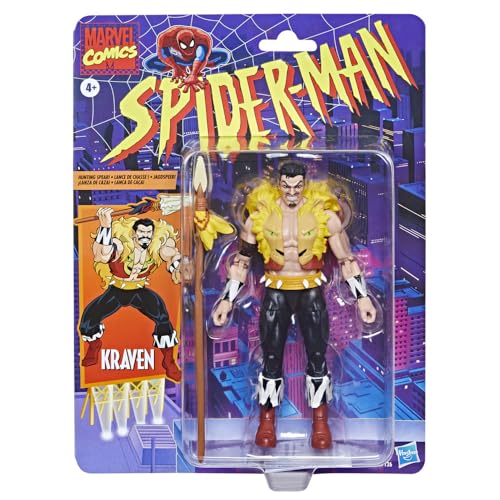 Hasbro Kraven Spider-Man 15cm figure side view for shelf display.