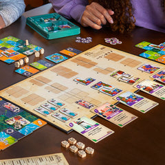 Hasbro Life in Reterra building cards unlock powers to boost scoring options