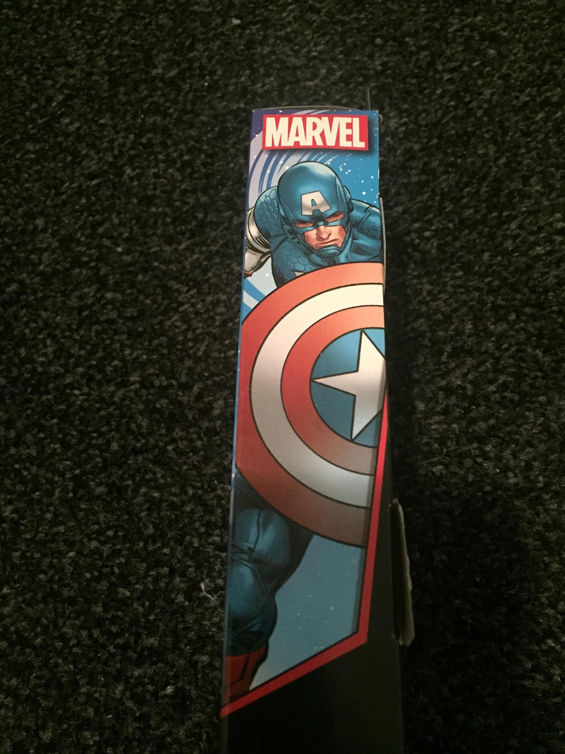 Hasbro Titan Hero Captain America figure in action pose highlighting articulation for play.