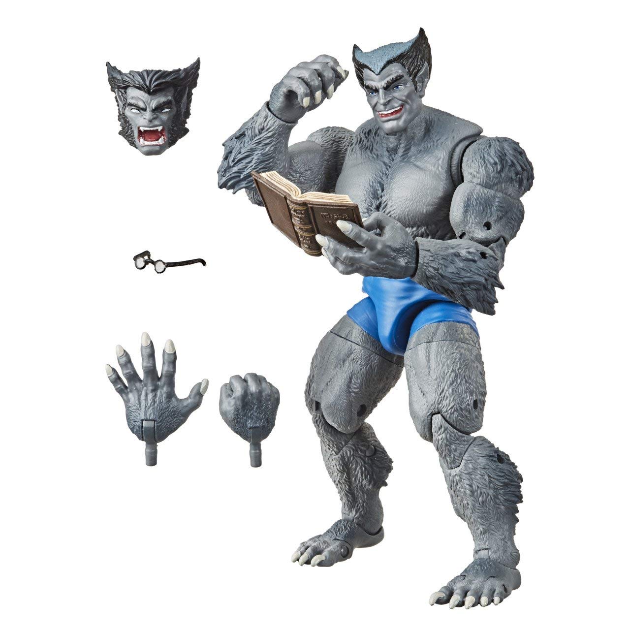 Hasbro Marvel Beast figure articulation detail enabling diverse poses for display.