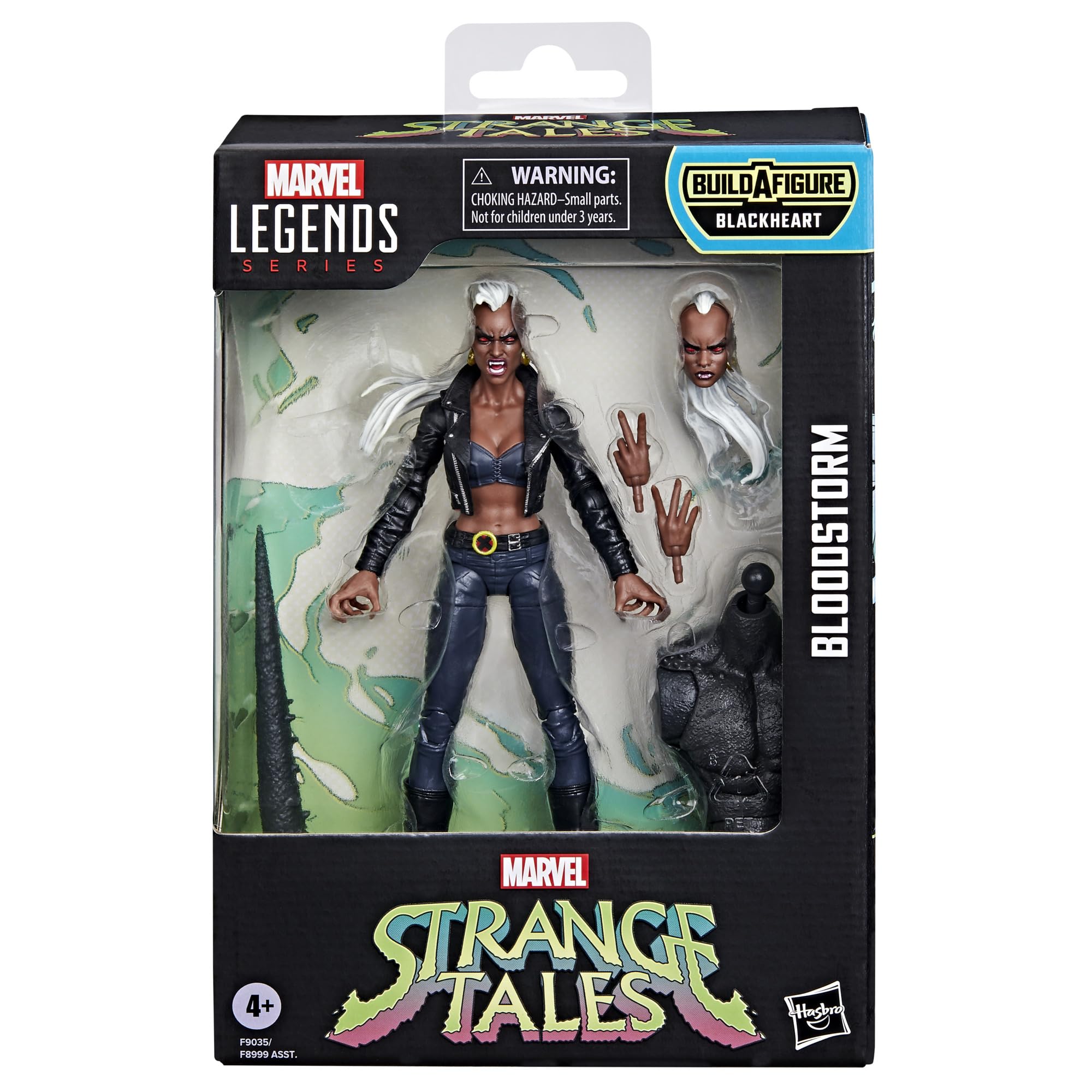Hasbro Marvel Bloodstorm figure articulation highlights multiple joints for flexible posing.