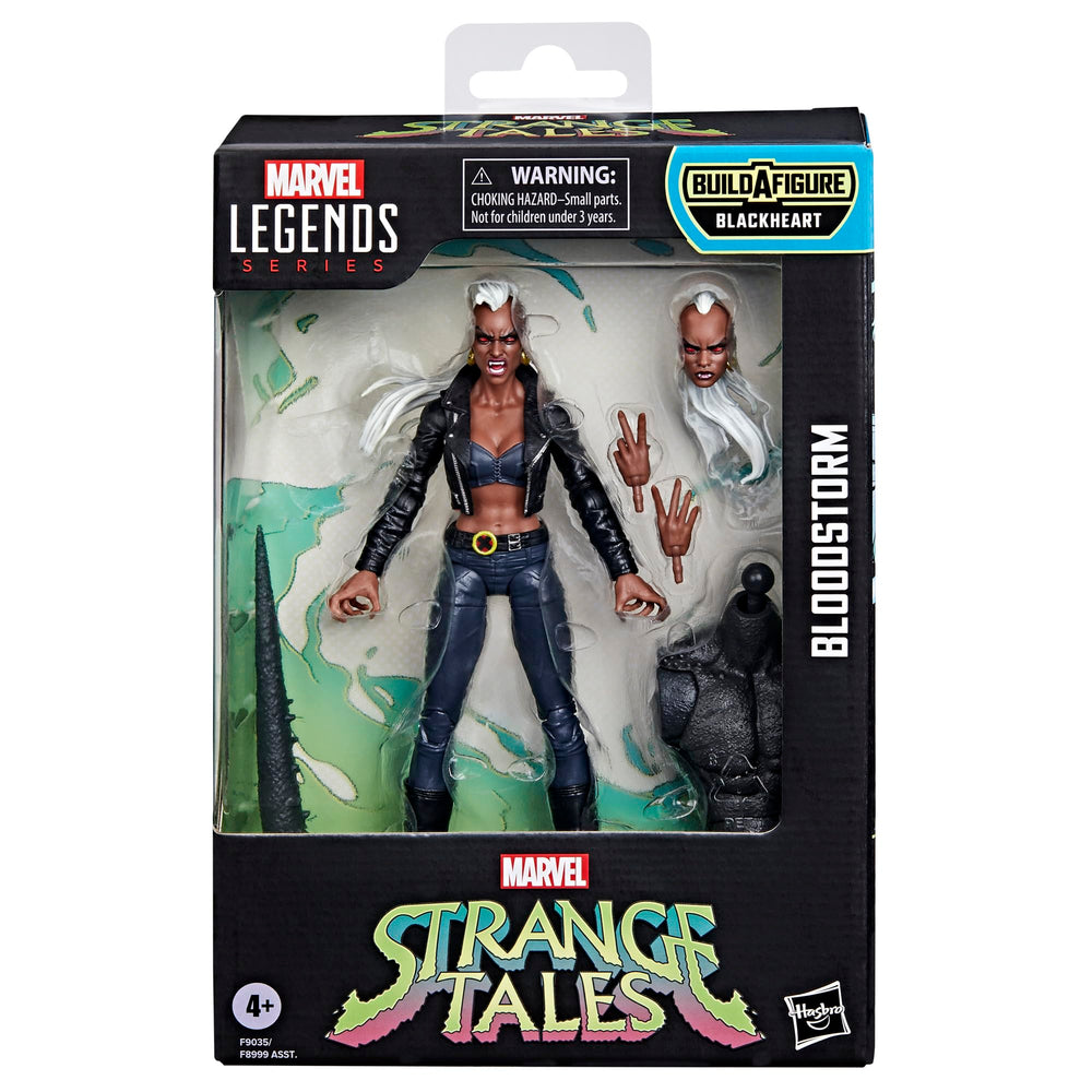 Hasbro Marvel Bloodstorm figure articulation highlights multiple joints for flexible posing.