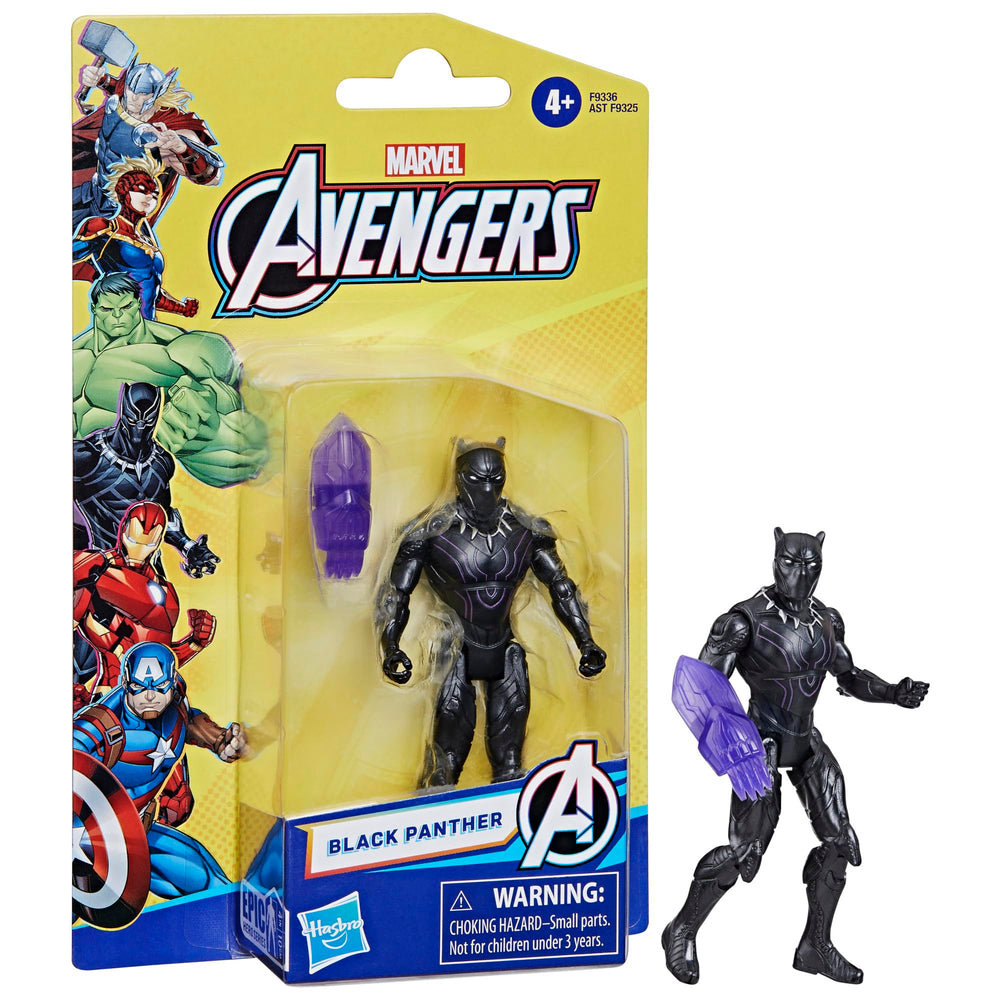 Hasbro Marvel Black Panther Vibranium claw accessory adds action detail.