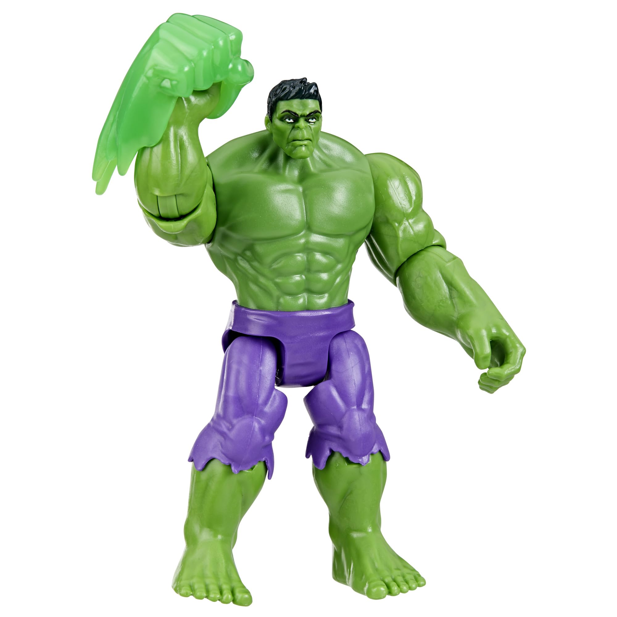 Hasbro Marvel Hulk Deluxe Action Figure front view for epic hero play and display