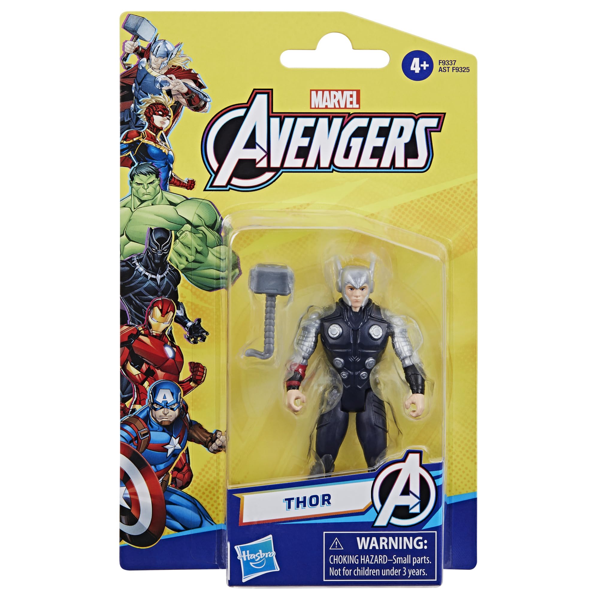 Thor figure packaging in Marvel Avengers window box
