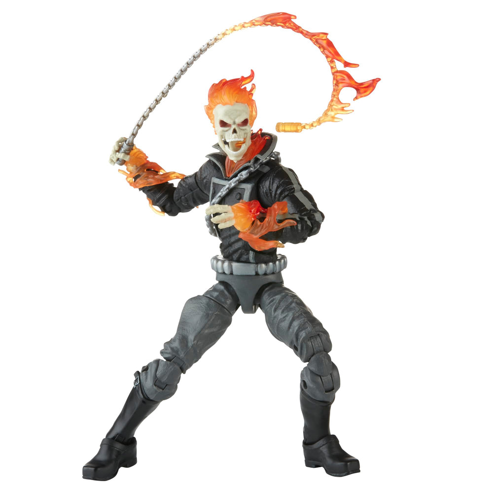 Hasbro Marvel Ghost Rider collection display pose with other Marvel Legends figures.