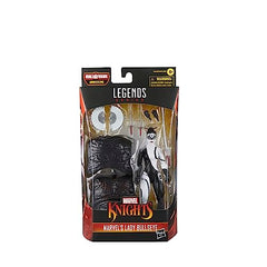 Hasbro Marvel Lady Bullseye figure articulation enables dynamic posing.