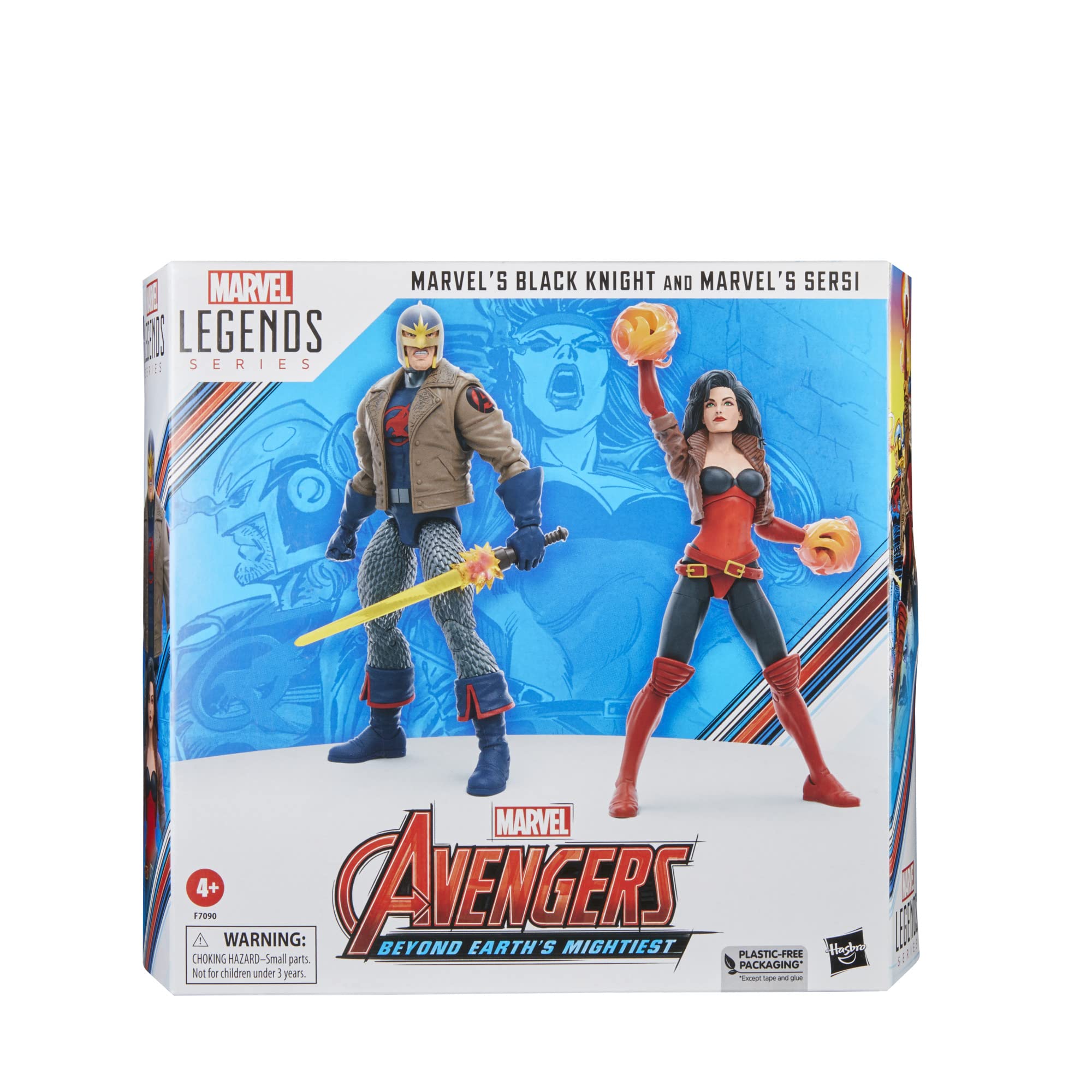 Hasbro Marvel Legends Black Knight figure front for dynamic poses.
