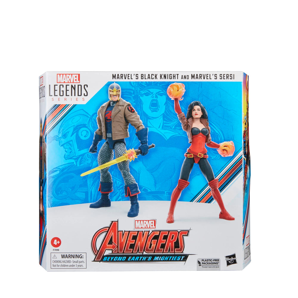 Hasbro Marvel Legends Black Knight figure front for dynamic poses.