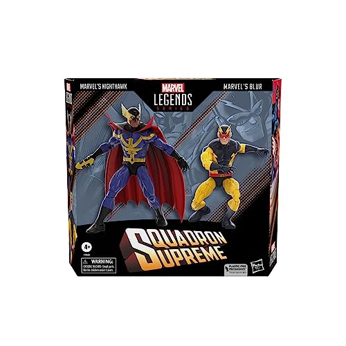 Hasbro Marvel Legends Blur figure poised for action on shelf.