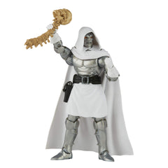 Hasbro Marvel Legends Dr. Doom close-up detail highlighting sculpt work.
