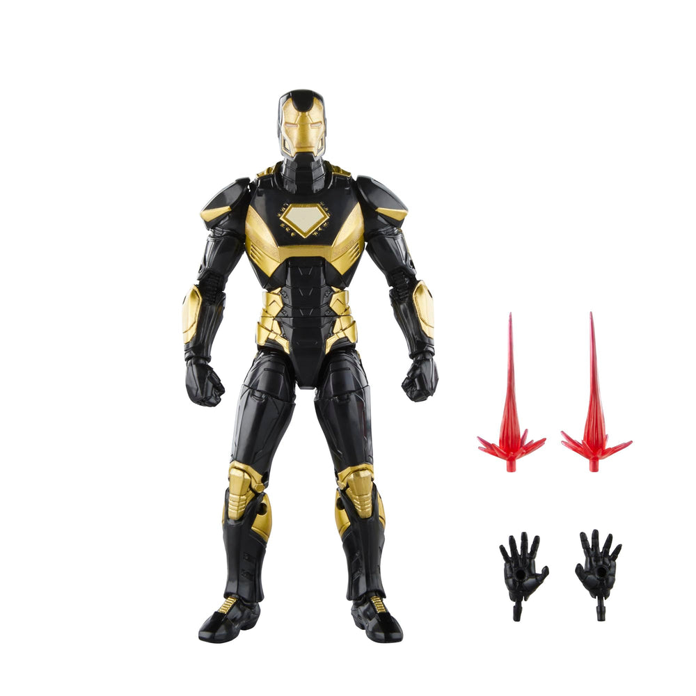 Hasbro Marvel Legends Gamerverse Iron Man Midnight Suns front view for premium display and pose versatility.