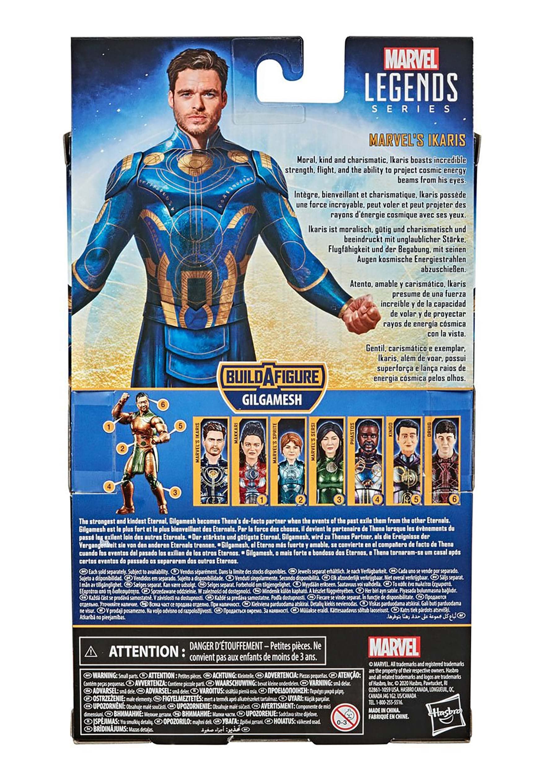 Hasbro Marvel Legends Ikaris articulation and poseability for dramatic action setups