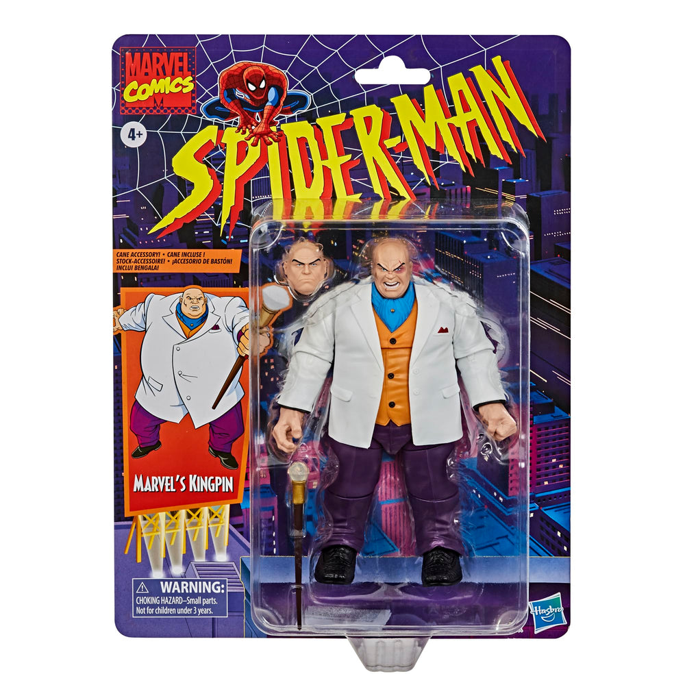 Hasbro Marvel Legends Kingpin with packaging display-ready on shelf