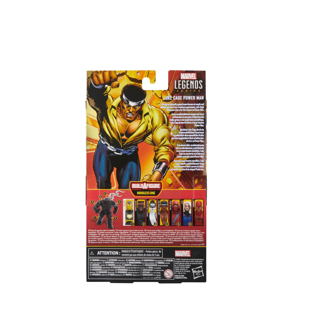 Hasbro Marvel Legends Luke Cage Power Man figure articulation for action poses.