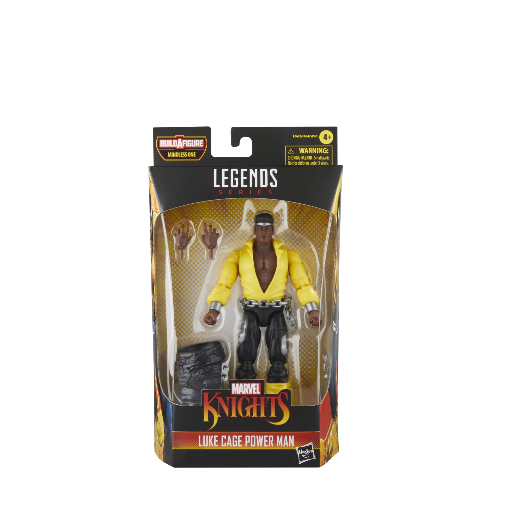 Hasbro Marvel Legends Luke Cage Power Man figure side view for dynamic posing.