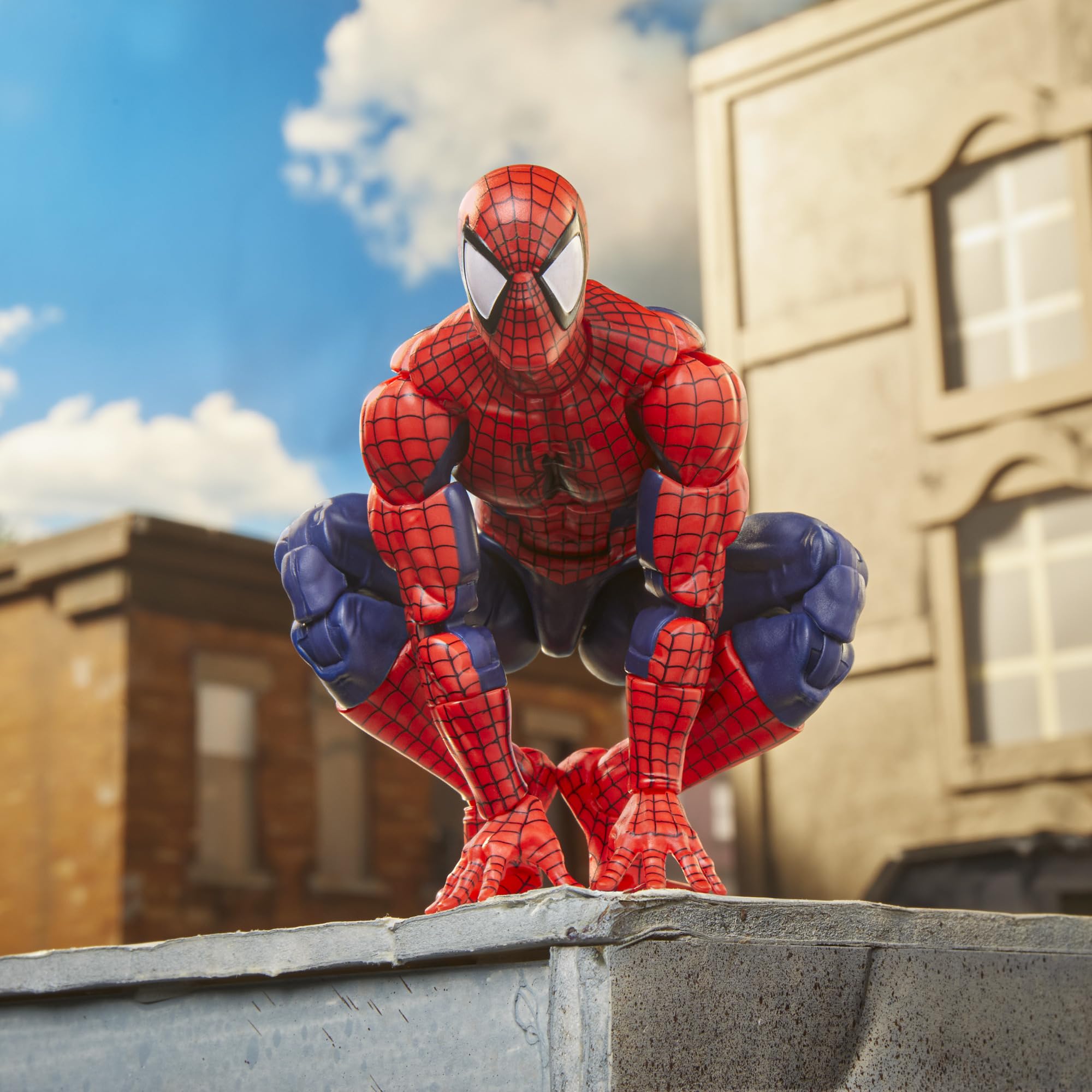 Hasbro Marvel Legends Spider-Man deluxe web snare for dramatic action moments.