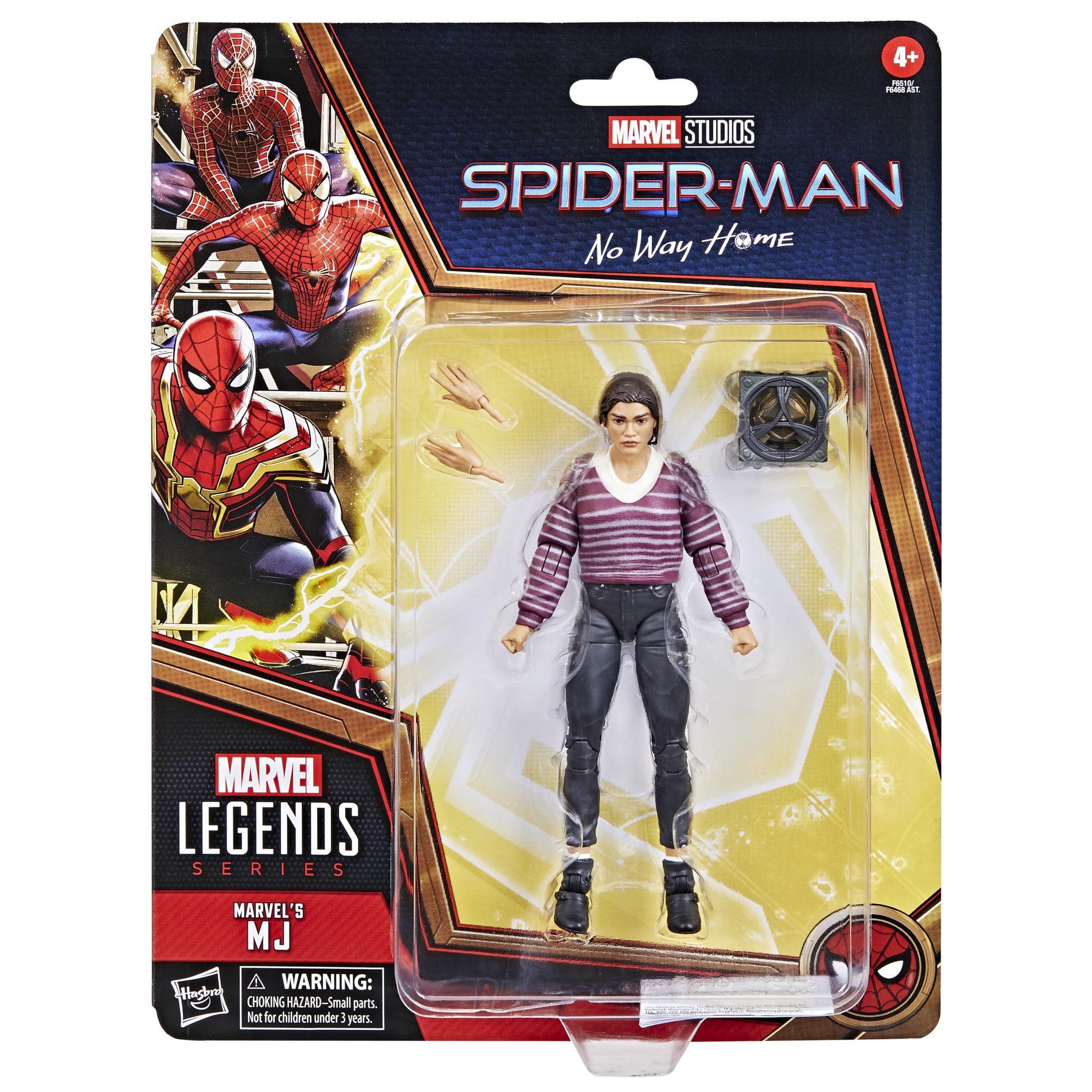 Hasbro Marvel Legends MJ articulation pose with movable head and limbs.