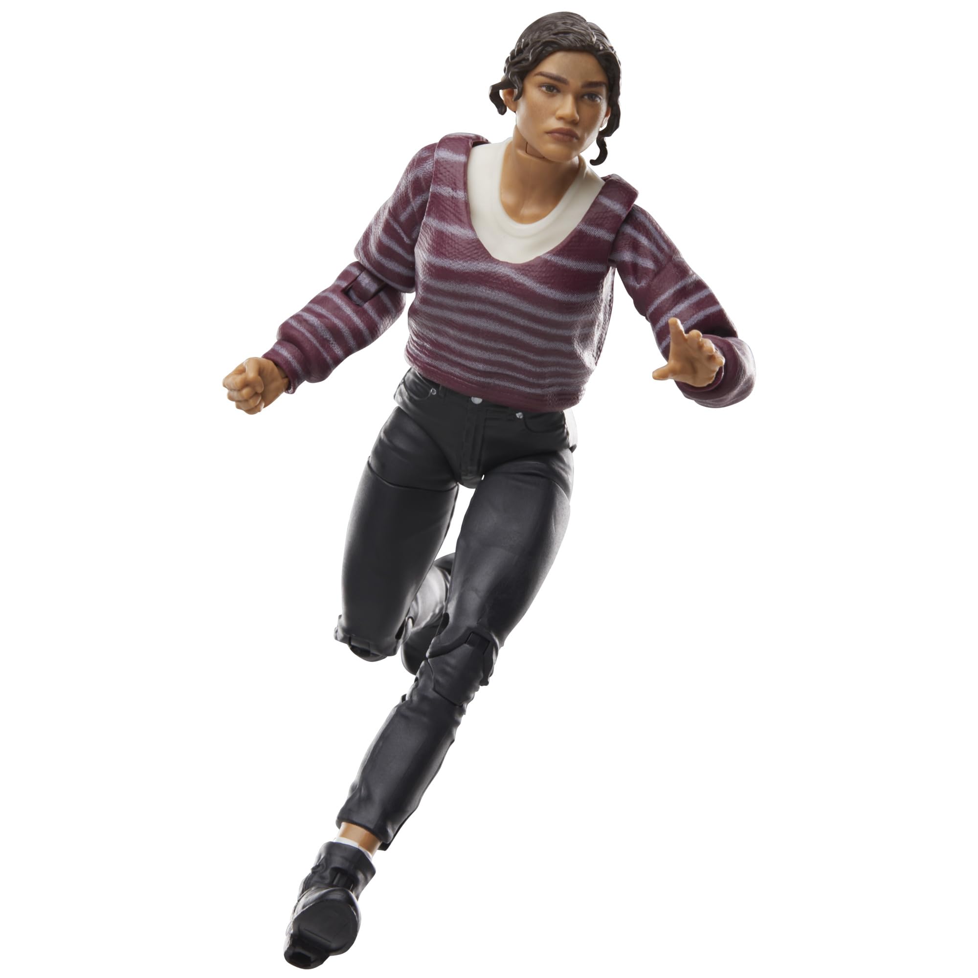 Hasbro Marvel Legends MJ display-ready pose for dynamic scenes.