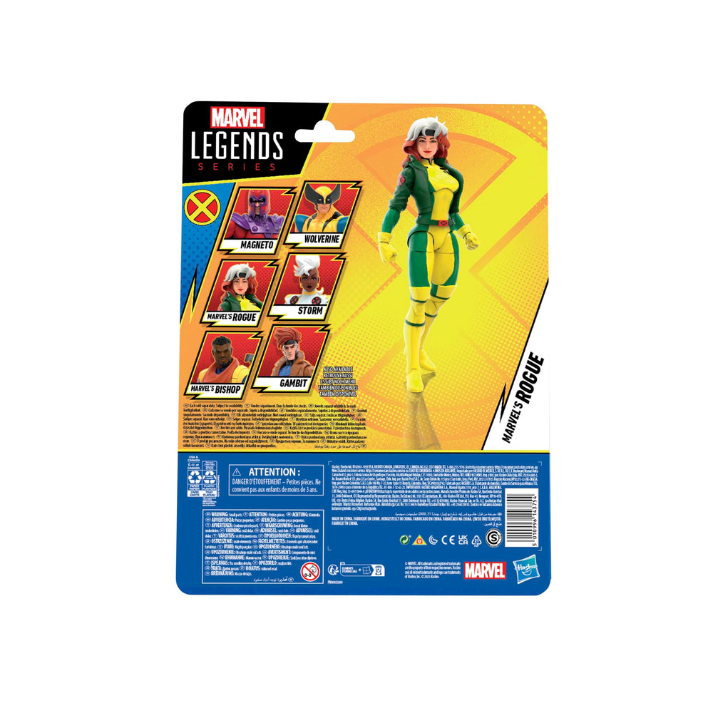 Hasbro Marvel Legends Rogue X-Men97 articulation with head, arms, and legs