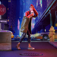 Movie inspired design captures Peter B Parker from Into the Spider-Verse.