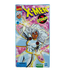 Hasbro Marvel Legends Storm VHS packaging panel perfect for shelf display.