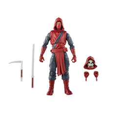 Hasbro Marvel Legends Fist Ninja front view showcases premium deco for display.