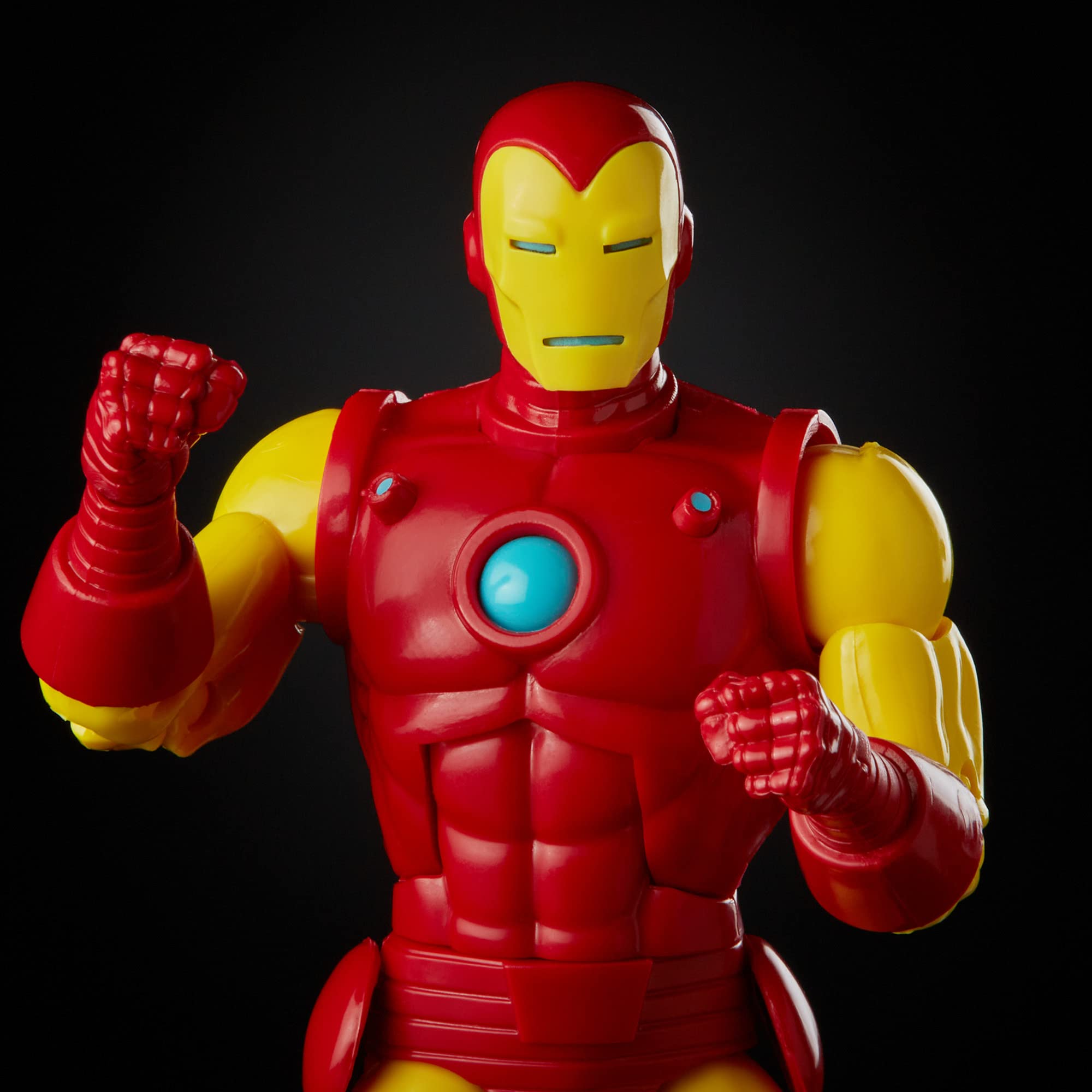 Hasbro Marvel Legends Tony Stark AI figure close-up detailing highlights textures