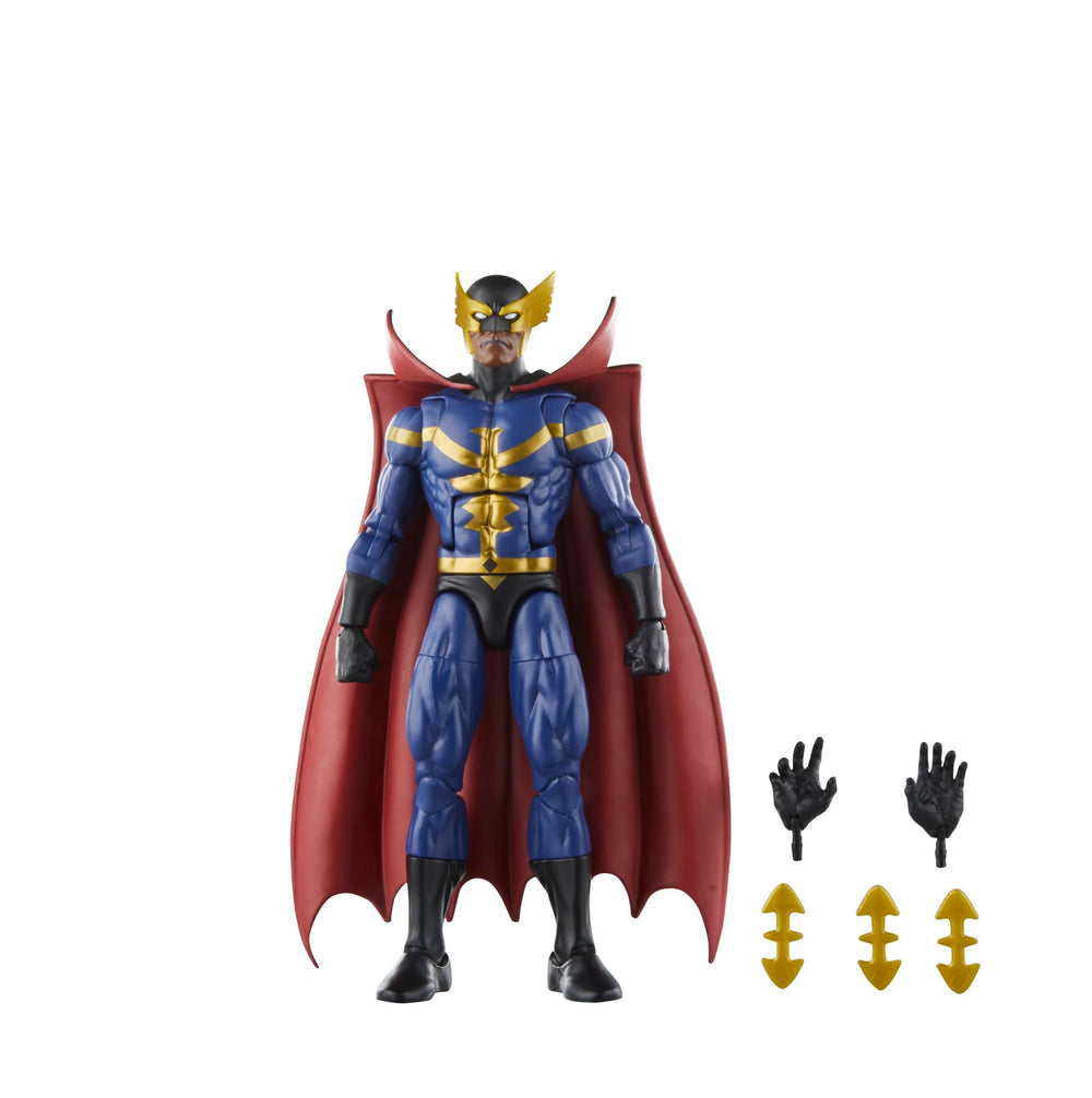 Marvel Legends twin pack display featuring Nighthawk and Blur figures.
