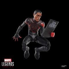 Hasbro Marvel Legends Ultimate Miles Morales, comic-book accessory for display.