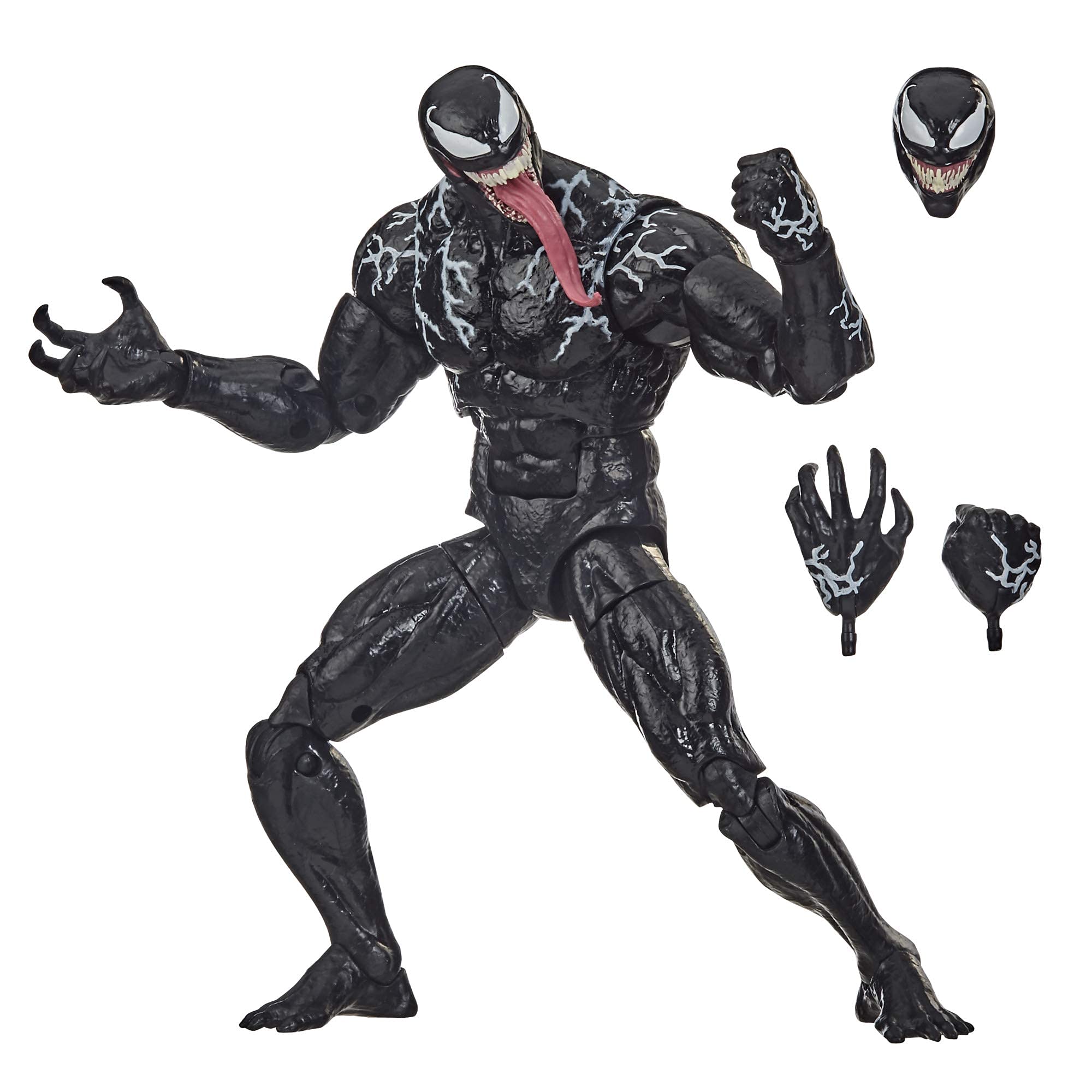 Hasbro Marvel Legends Venom 6inch figure articulation points enable dynamic posing for photos