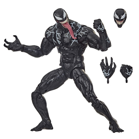 Hasbro Marvel Legends Venom 6inch figure articulation points enable dynamic posing for photos