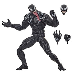 Hasbro Marvel Legends Venom 6inch figure front view highlights premium sculpt for display