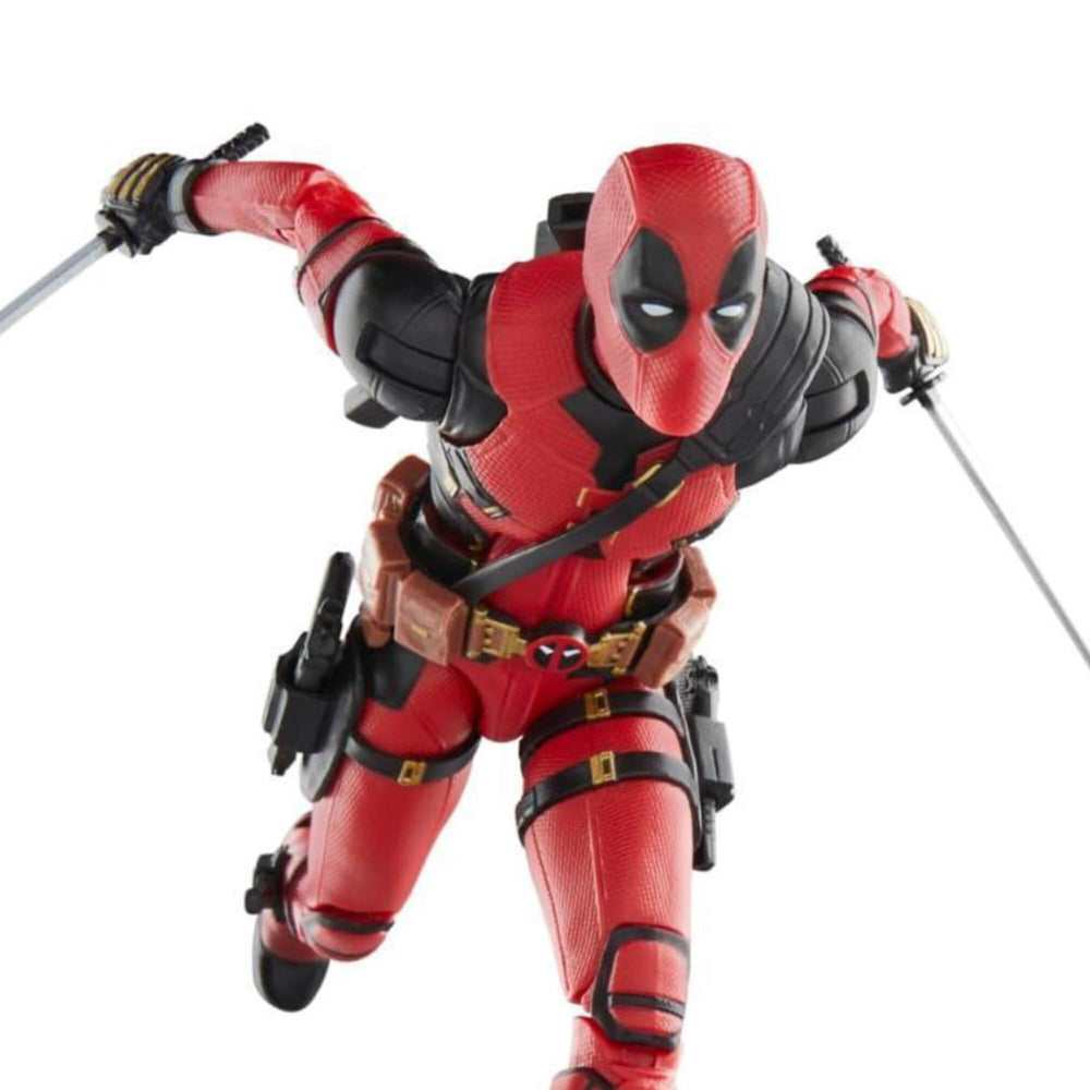 Hasbro Wolverine figure with alternate hands supports versatile poses.