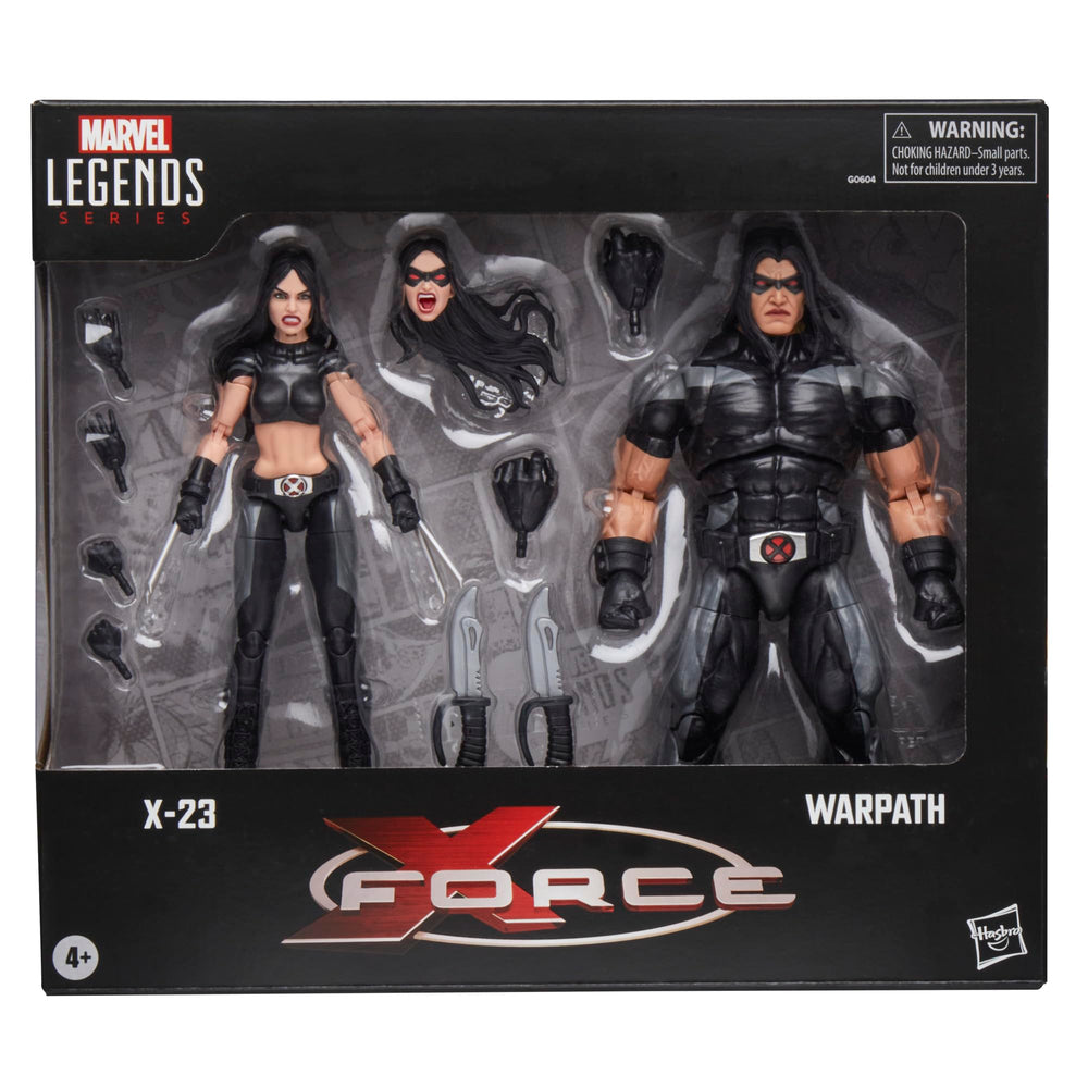 Close-up of X-23's detailed face sculpt and costume details