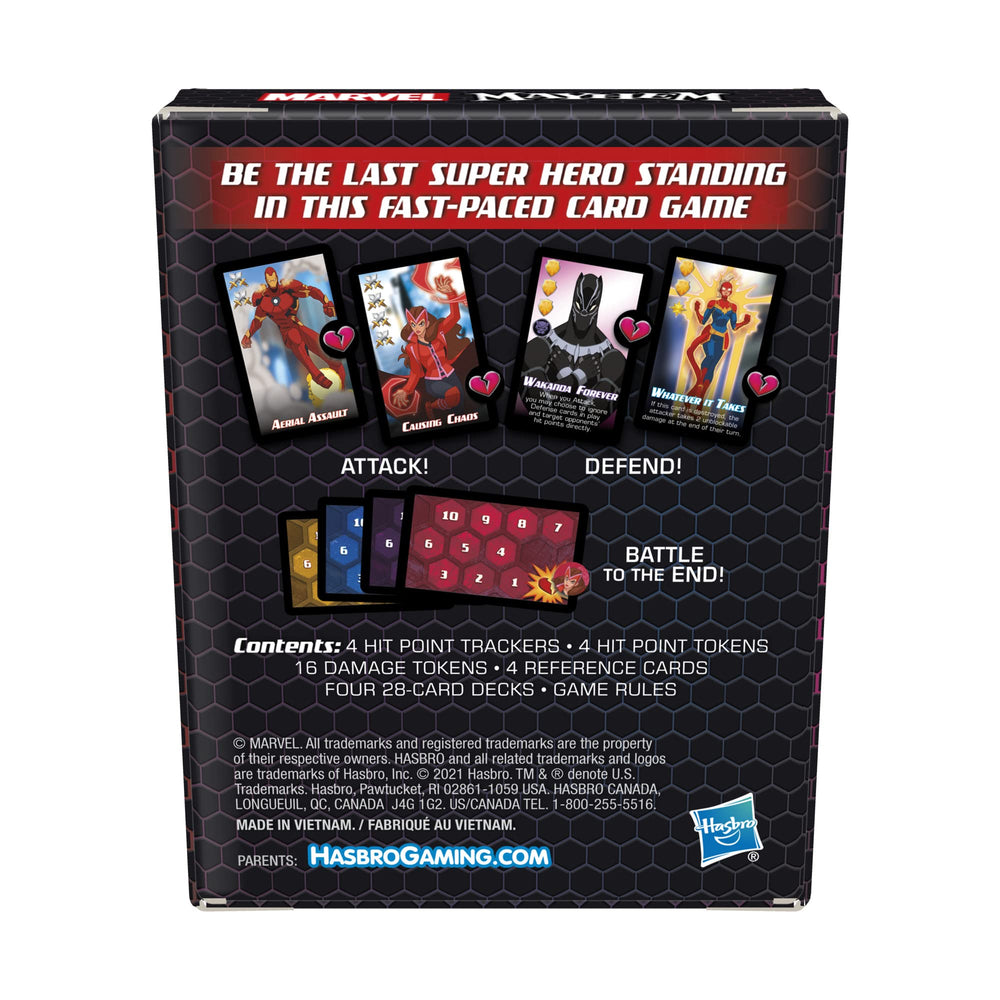 Hasbro Marvel Mayhem Black Panther speed cards showcase quick maneuvers
