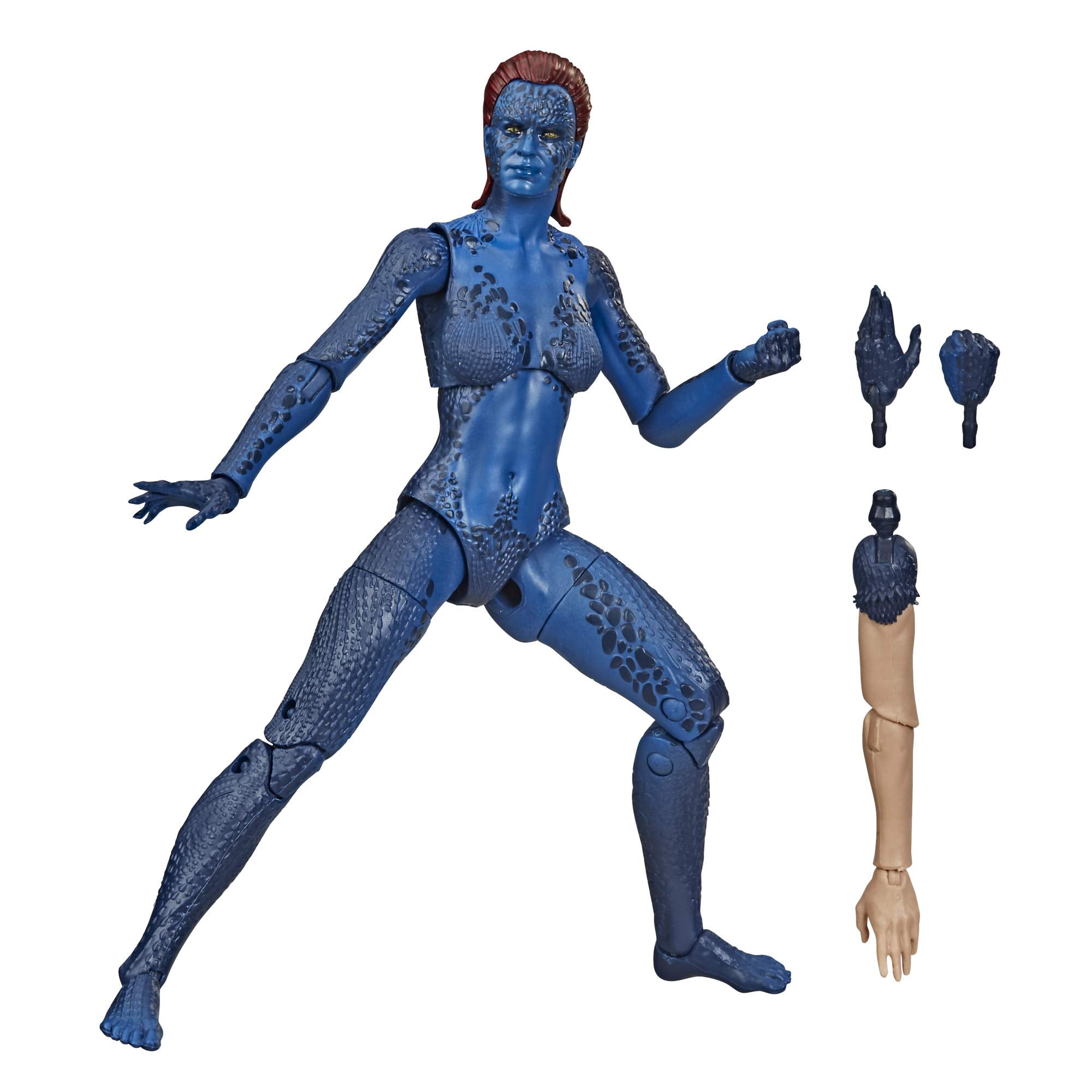 Marvel Mystique 6-inch figure with dynamic pose for display.