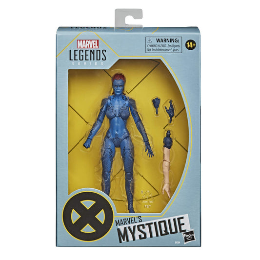 Hasbro Marvel Legends Mystique articulation detail enables versatile action poses.