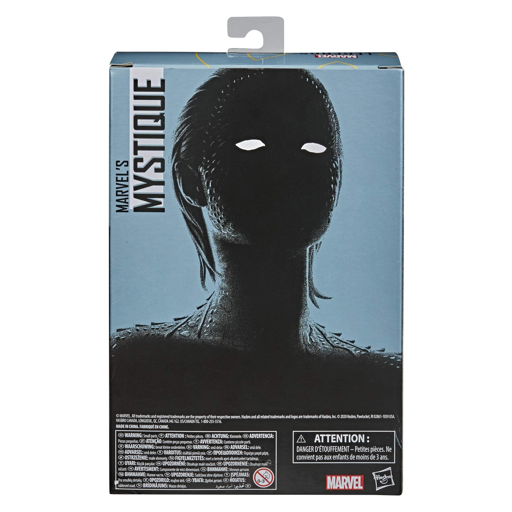 Marvel Mystique 6-inch figure showcased in a dynamic pose for collectors.