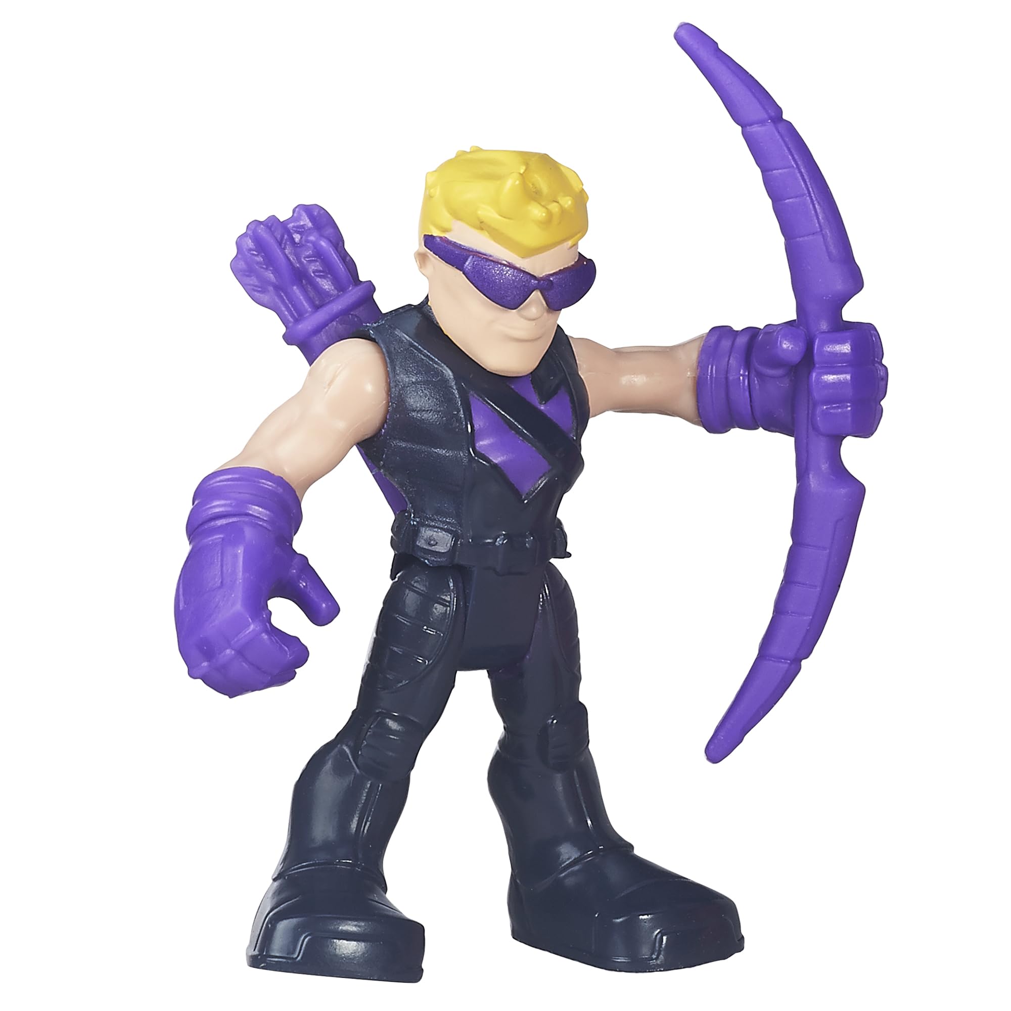 Hasbro Marvel Playskool Heroes Falcon with extended wings enables aerial missions and pretend rescues.
